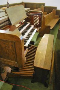 Epworth Main Organ Console Left View
